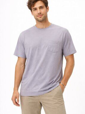 Vuori Tradewind Performance Pocket Short Sleeve T Shirt Gray Size Medium V109